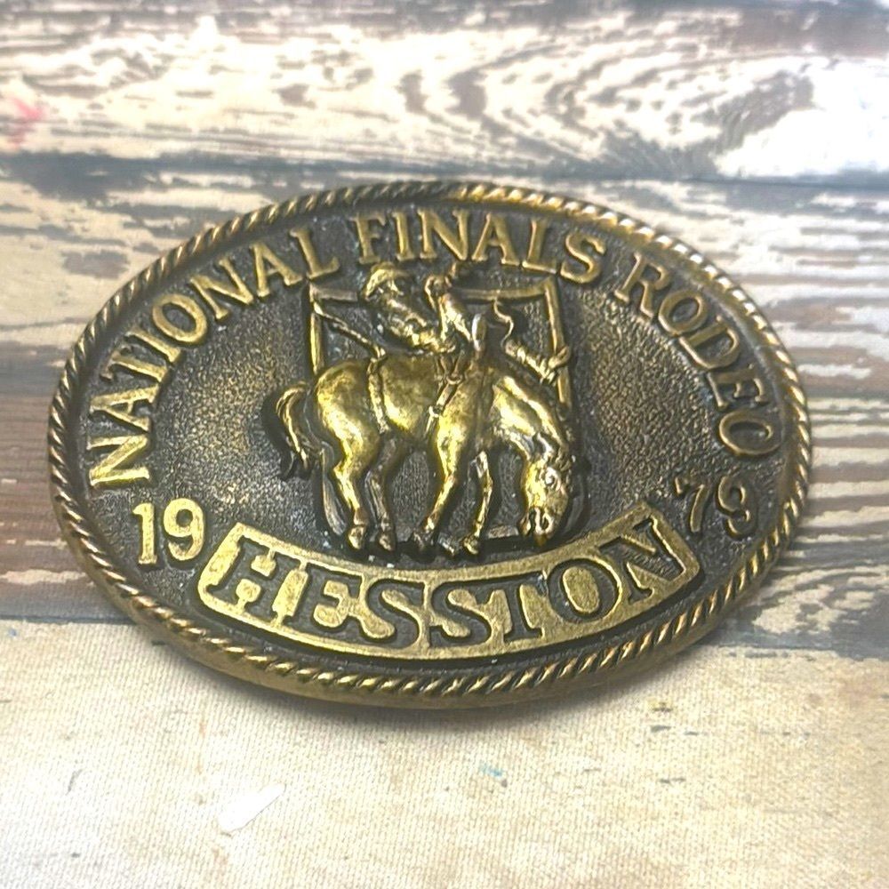 Hesston National Finals Rodeo *1979* Belt Buckle